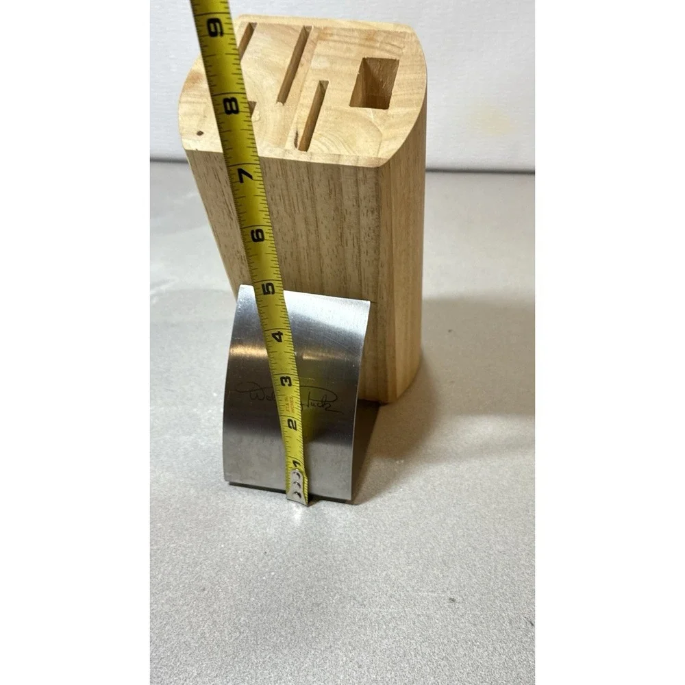 Wolfgang‎ Puck 5 Slot Wood Block For Knife And Scissors